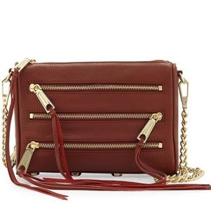 Rebecca Minkoff 5 zip Crossbody Bag OBO
